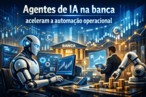 Agentes de IA na banca aceleram a automação operacional.